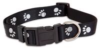 Petmate Reflective Paw Adjustable Dog Collar